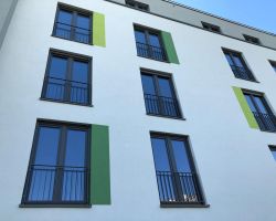 Fotograf: Seepe und Hund Architekten Fassade Weiss Siedlung